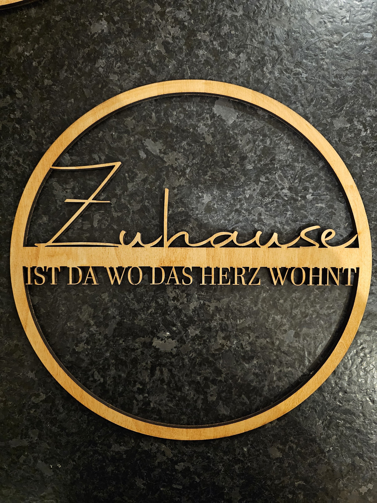 Zuhause Schild