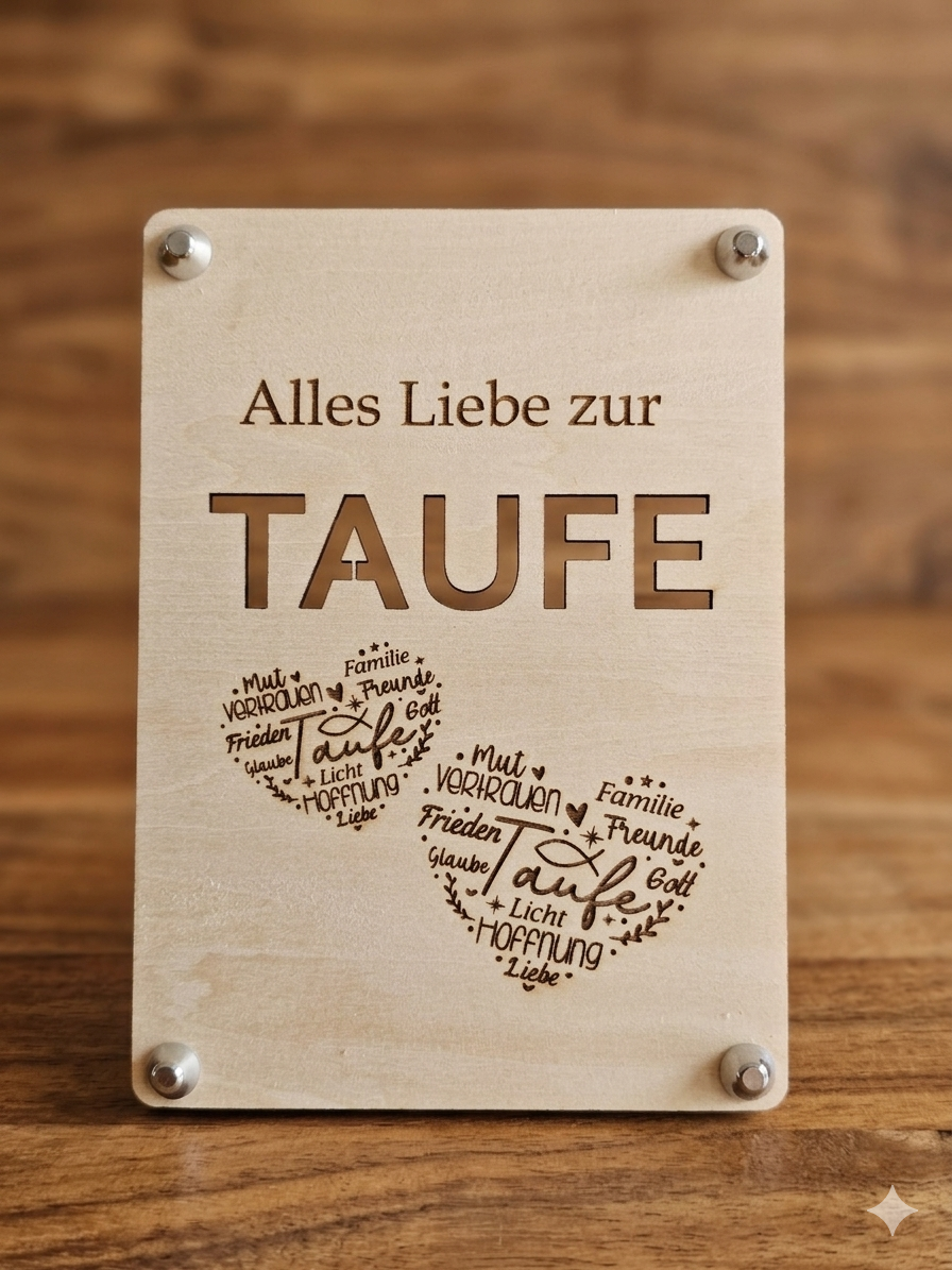 Geldgeschenkkarten Taufe
