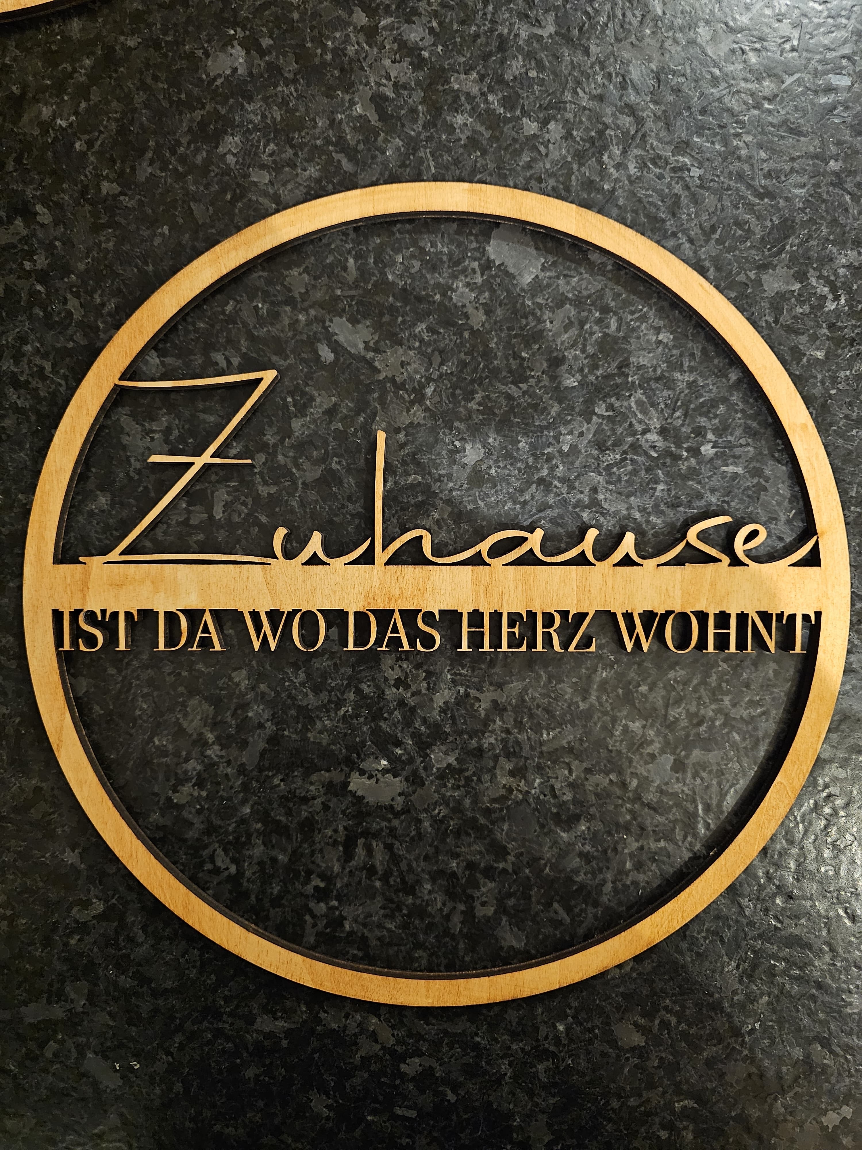 Zuhause Schild