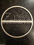 Zuhause Schild