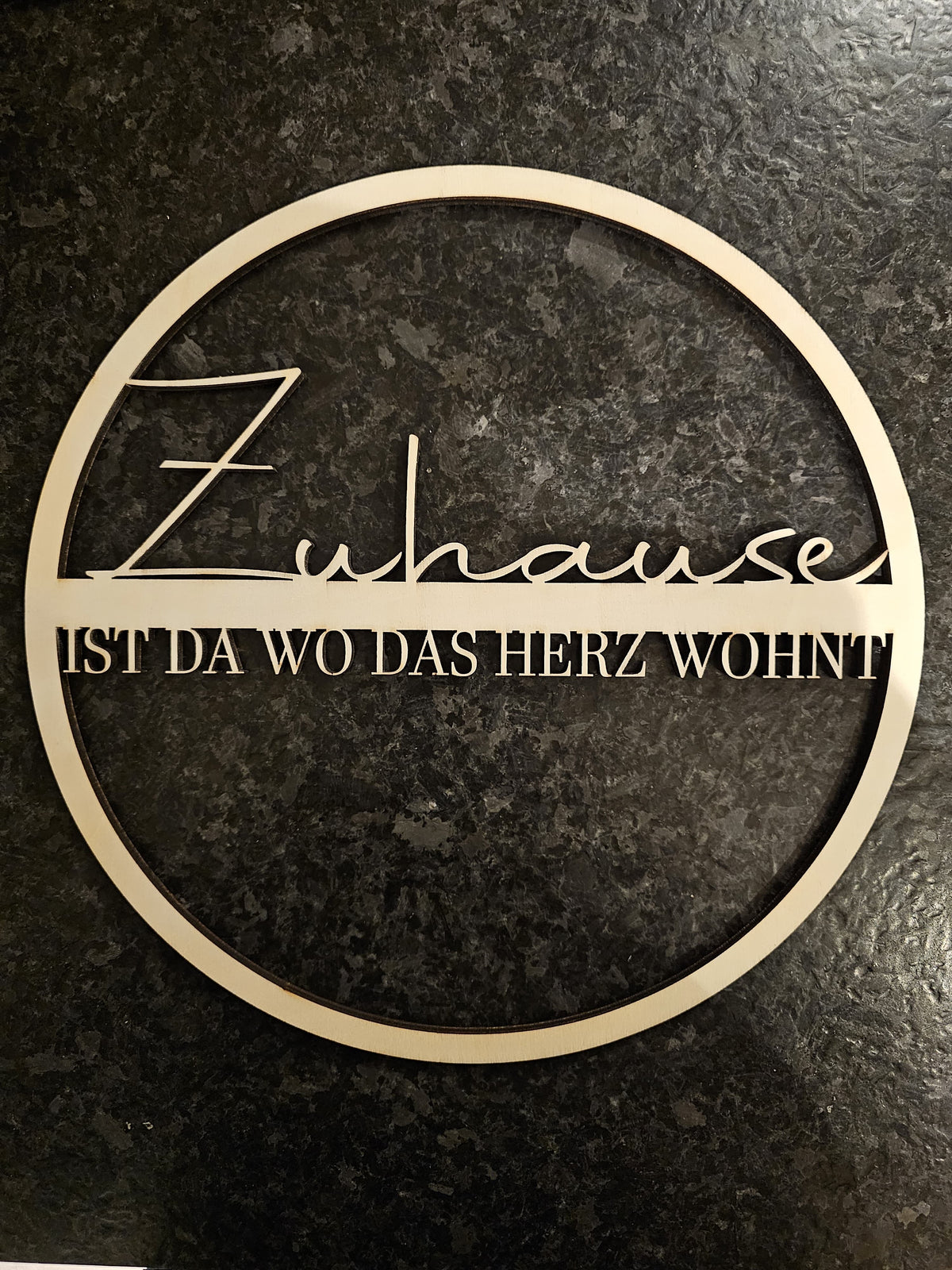 Zuhause Schild