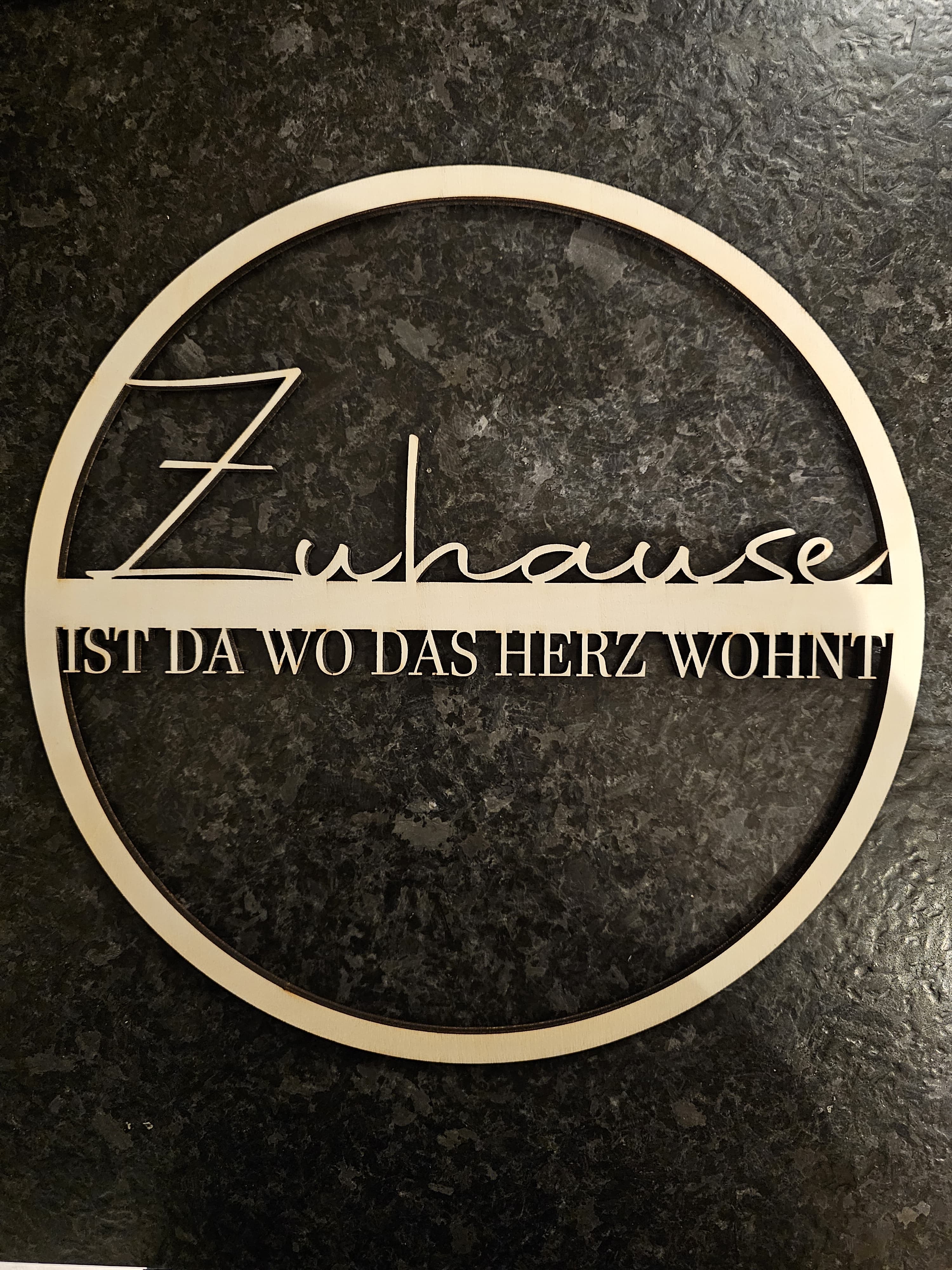 Zuhause Schild
