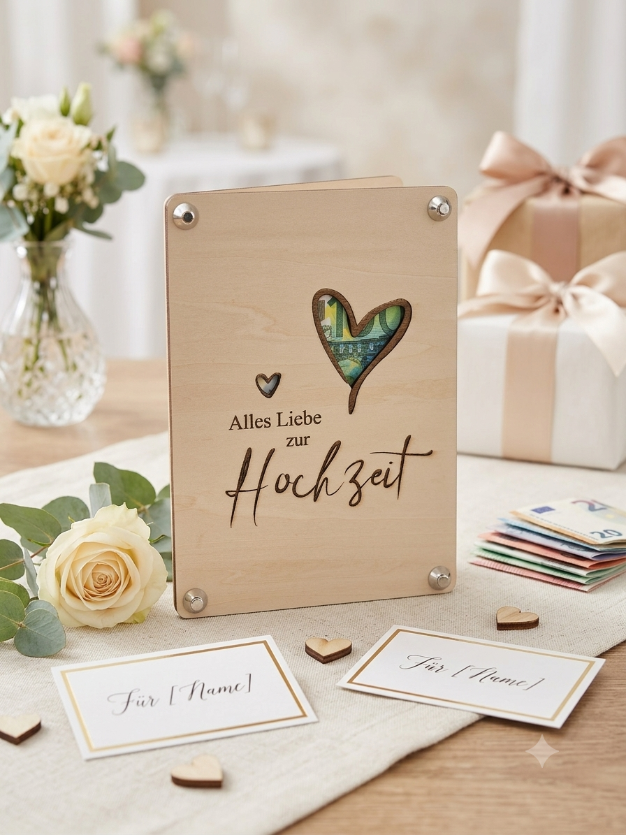 Geldgeschenkkarten Hochzeit
