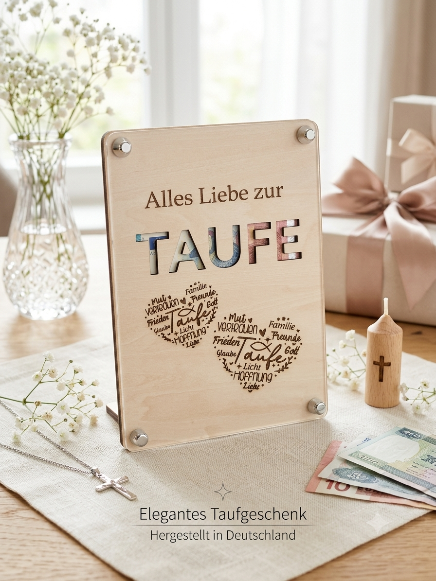 Geldgeschenkkarten Taufe
